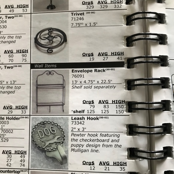 Longaberger Foundry Wrought Iron Envelope Rack - Picture 8 of 8